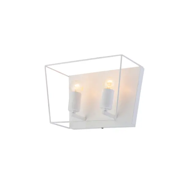 AcaLight Offer NETTO ΦΩΤΙΣΤΙΚΟ ΕΠΙΤΟΙΧΟ ΛΕΥΚΟ ΜΑΤ ΜΕΤΑΛΛΙΚΟ ΣΥΜΒΑΤΙΚΟ 1ΧΕ27 IP20 300Χ155mm