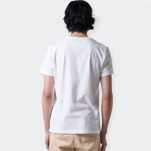 La Martina - Ανδρικό T-Shirt Regular Fit CCMR04-JS206-00001 Λευκό - 3XL 2