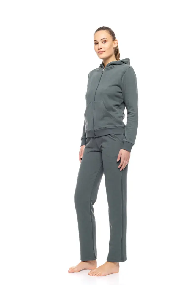 W1850 - Dark Green - LOUNGEWEAR SOFT SOLID - S 3