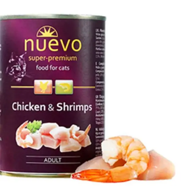 Nuevo Cat Adult Γαρίδα & Κοτόπουλο 400gr