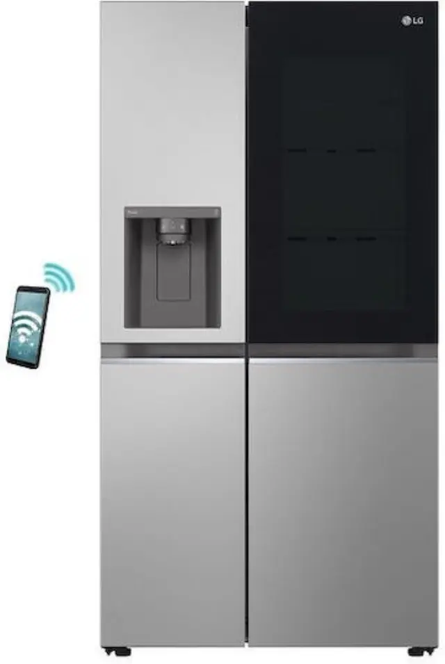 LG Ψυγείο Ντουλάπα 635lt Total NoFrost Υ179xΠ91.3xΒ73.5εκ. Inox GSGV80PYLL 2