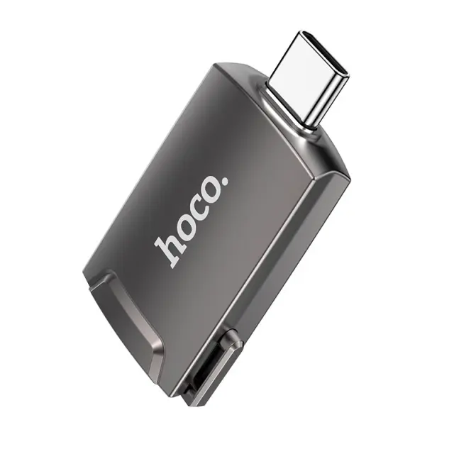 Αντάπτορας Hoco UA19 USB-C σε HDMI 4K 30Hz (3840*2160P) Θηλυκό Γκρι 3