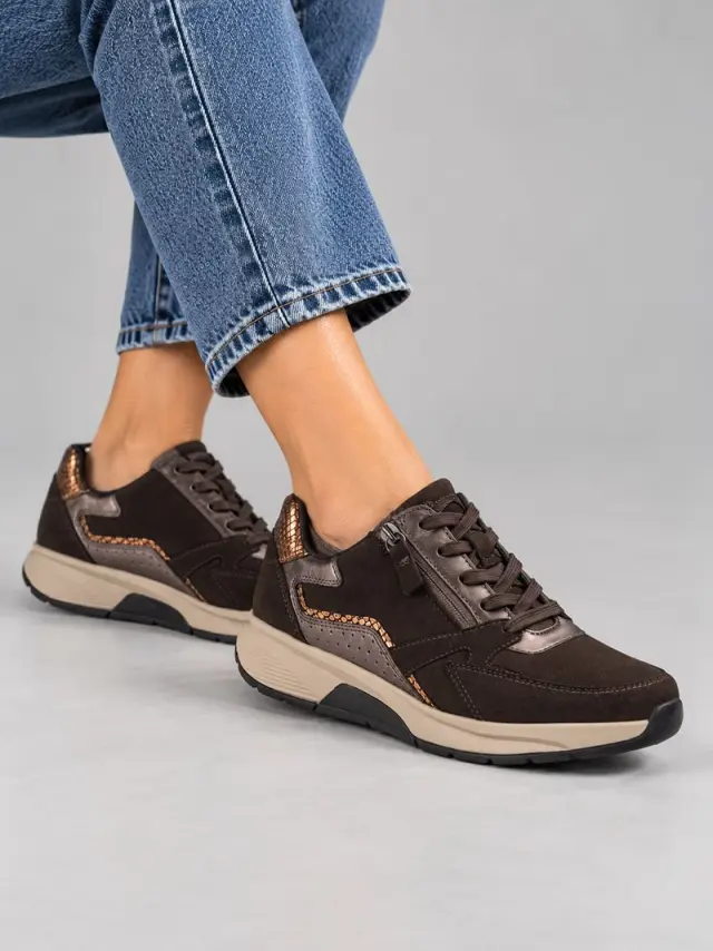 Gabor Sneakers Γυναικείο δέρμα/δέρμα Nubuck Καφέ GAB/76878 008-CHOCOLATE - 41 2