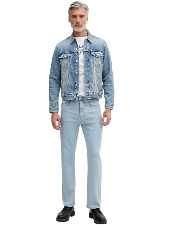 Calvin Klein - Ανδρικό T-shirt Stack Grap Regular Fit LV04RG805G-YAF Λευκό - XL 2