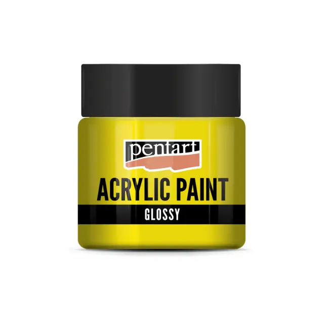 Χρώμα ακρυλικό Glossy 50ml (Γυαλιστερό) Pentart, Κίτρινο