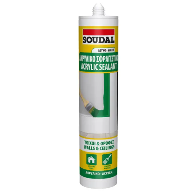 SOUDAL Ακρυλικό Σφραγιστικό Λευκό- 280ml