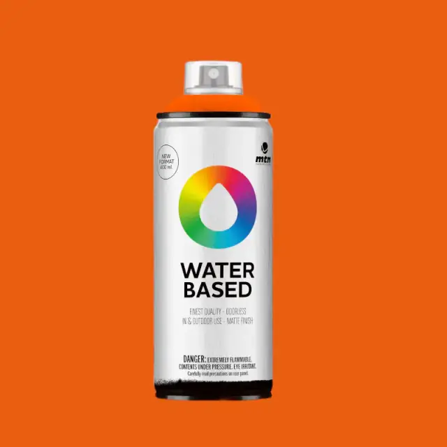 MTN Waterbased Spray Paint 400ml WB4 RV-2004 Orange