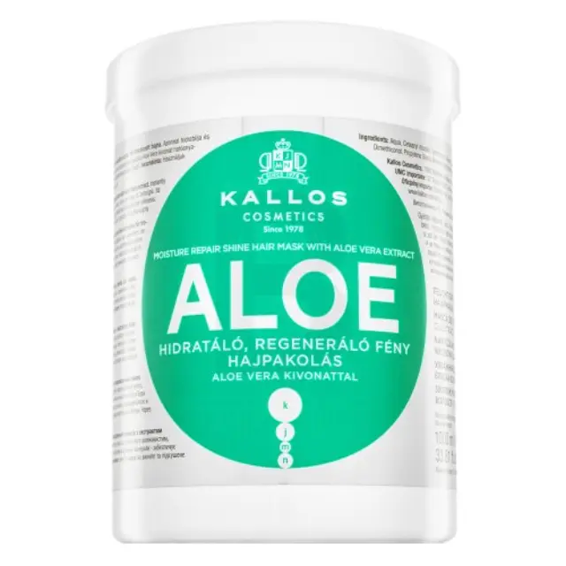 Kallos Aloe Moisture Repair Shine Hair Mask nourishing hair mask for smoothness and gloss of hair 1000 ml