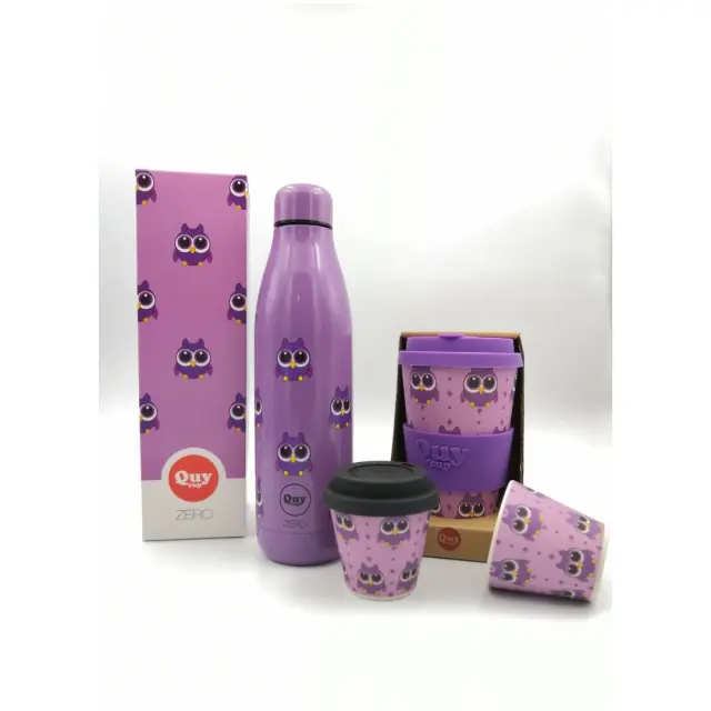 Quy Cup Ανοξείδωτο μπουκάλι (θερμός) 500ml: Owl 3