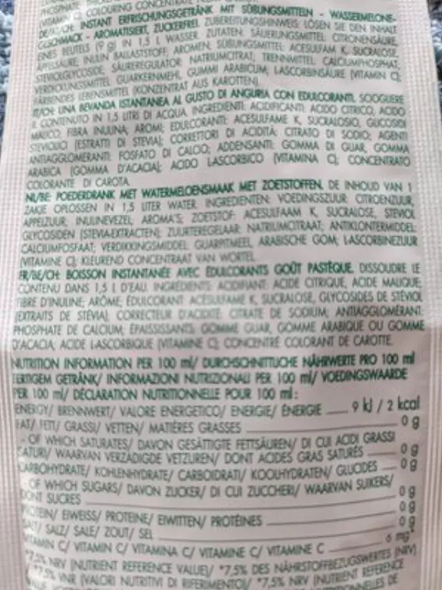 BOLERO Καρπούζι - Χυμός Σε Σκόνη για 1,5LT (σακουλάκι 9γρ) 2