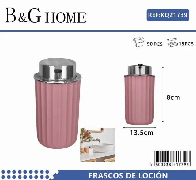 Θήκες κρεμοσάπουνου Dispenser πλαστικές - Σετ 5pcs - Pink - 21739 2