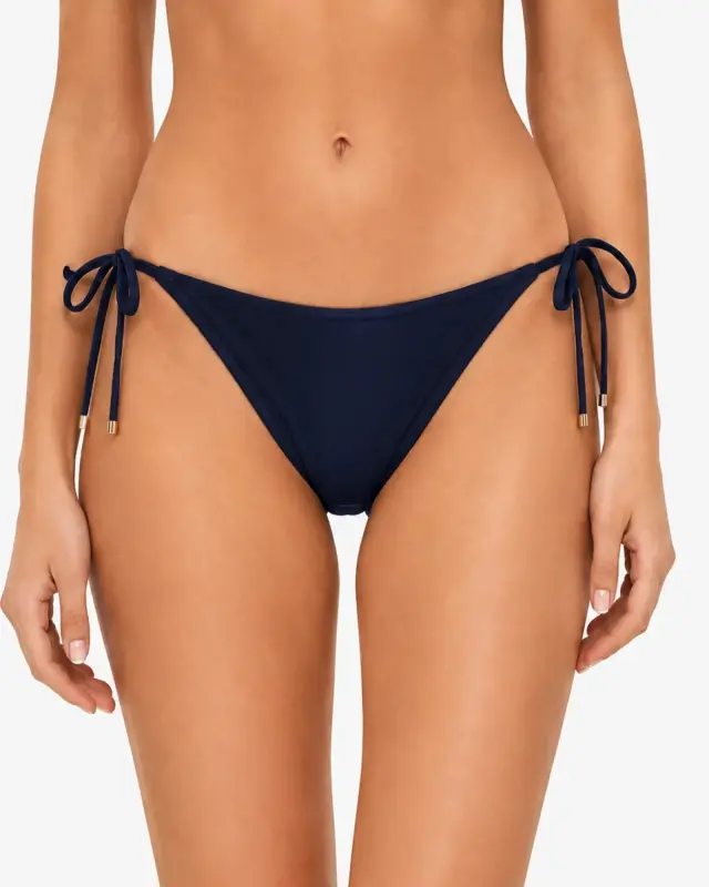 Tommy Hilfiger Γυναικείο Μπλε Navy Bikini Bottom με Κορδόνια - XS 2