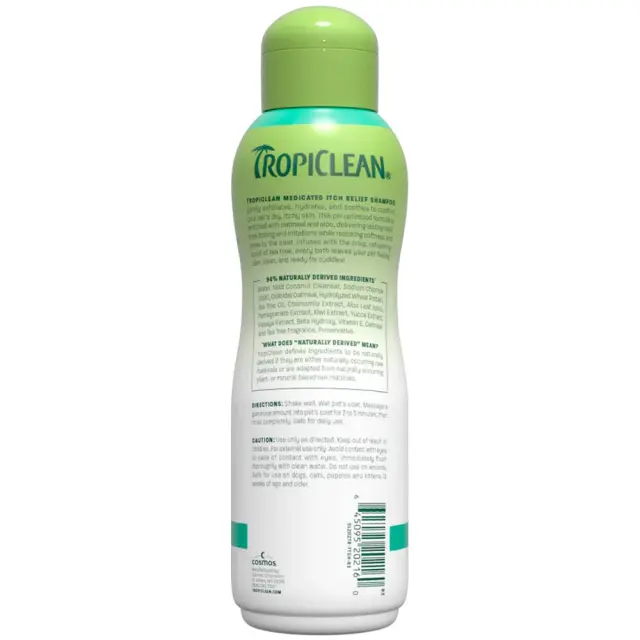 Tropiclean Medicated Itch Relief Σαμπουάν Σκύλου & Γάτας 592ml Μονόχρωμο 2