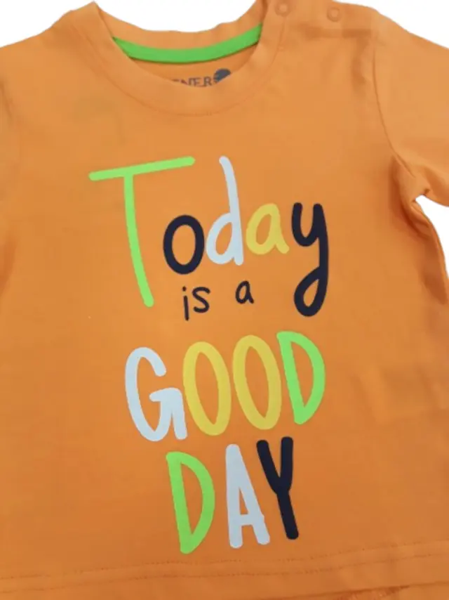 T-shirt Μπλουζάκι Today Is A Good Day Venere Orange 8010643 - 12 M (80cm) 2