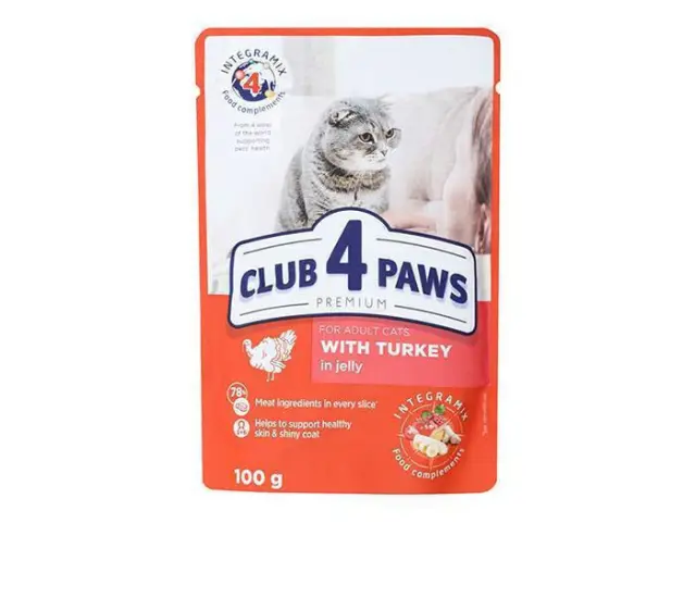 CLUB 4 PAWS Turkey Jelly 100gr