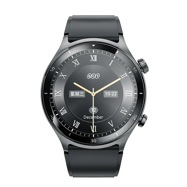 QCY Active GT S7 BT Call Watch Black – 3ATM Waterproof, 120 sports (Auto-detect Sport A.I.)