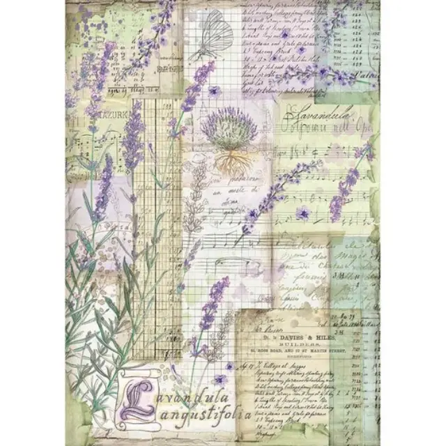 Ριζόχαρτο Stamperia 21x29cm A4, Levanda fantasy