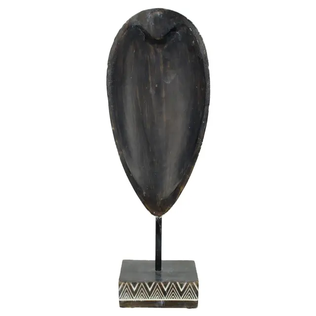 Διακοσμητικό Μάσκα Καφέ Polyresin 13x7x28.5cm 2