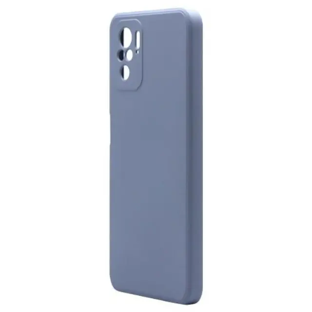 Θήκη Liquid Silicon inos Xiaomi Poco M5S/ Redmi Note 10/ 10S L-Cover Γκρι-Μπλε N55566