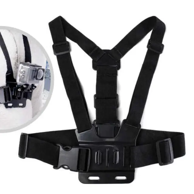 Βάση Στήθους (Chest Mount) για GoPro, SJCAM & Action Cameras με GoPro Mount Μαύρη