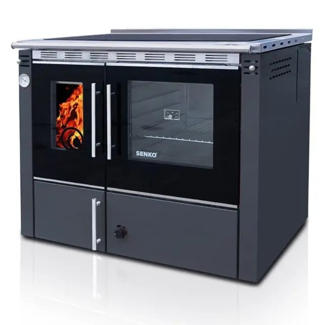 Senko C-35 Premium σόμπα καλοριφέρ Ανθρακί 35kw
