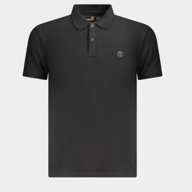 Timberland - Ανδρικό Κοντομάνικο T-shirt Polo Slim Fit Mε Λογότυπο Oyster River TB0A2BS1-X65 Μαύρο - XL