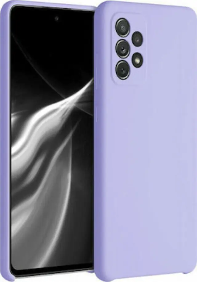 Flexible Rubber Back Cover Σιλικόνης Lavender (Galaxy A72) OEM