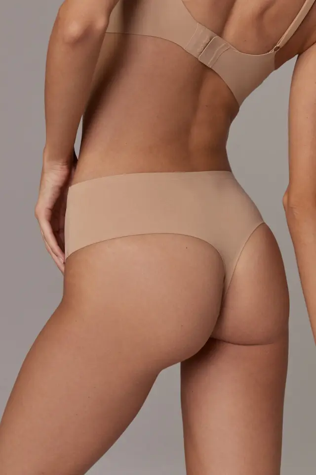 Aruelle Amberly Σλιπ String Ημι-ψηλόμεσο Χωρίς Ραφές Tan Μπεζ 3