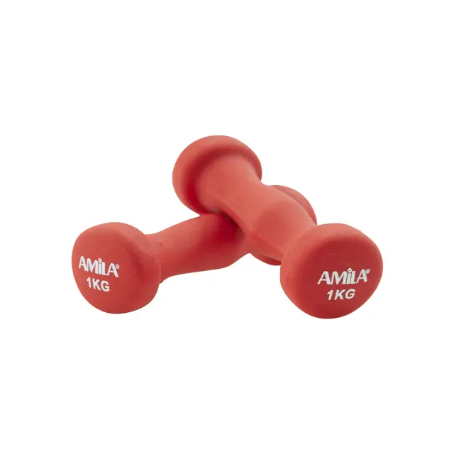 Amila Adult 1 kg Soft Hand Grip Set Weights Κόκκινο 44448 (Amila) - One Size