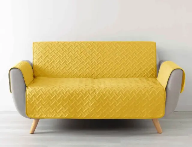 Κάλυμμα Καναπε Lounge Douceur d'intérieur με διαστάσεις 223x179cm - Yellow 1610047 2