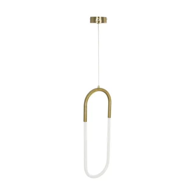 LED Κρεμαστό Φωτιστικό Οροφής GLOW 18Watt CCT με On/Off Χρυσό Πλατίνα και Λευκό Νήμα KLV-101-0176 3
