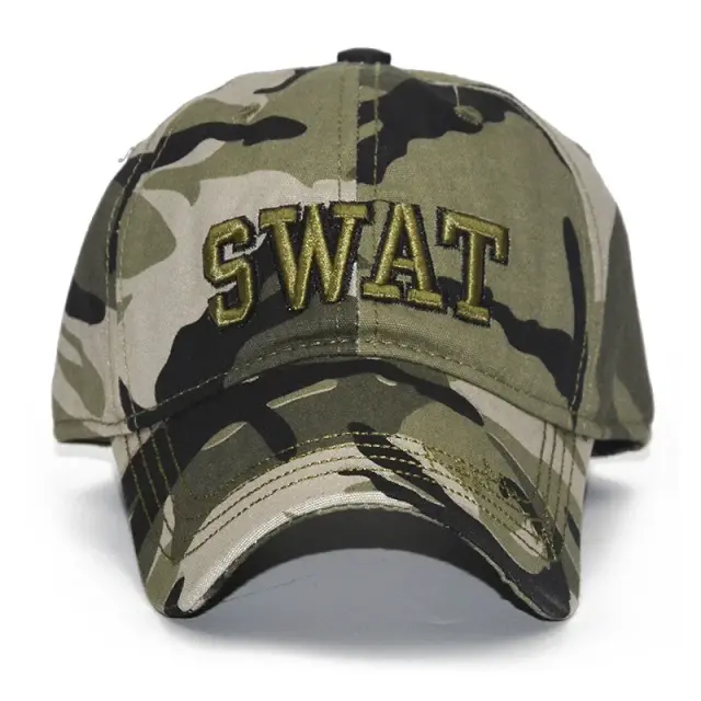 Ghetto Cap SWAT Army Camouflage Green 6-Panel 3
