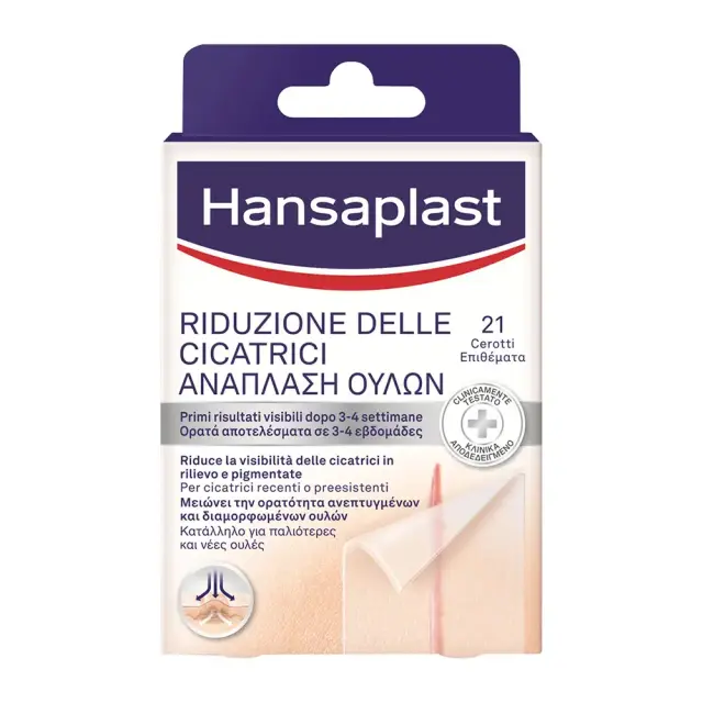 Hansaplast Scar Reducer Επιθέματα Ανάπλασης Ουλών, 21τεμ