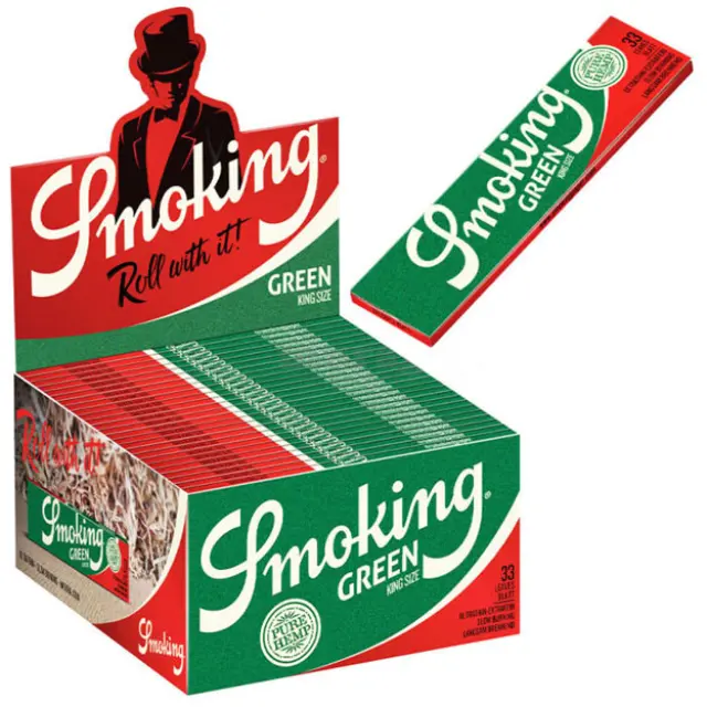 Smoking Χαρτάκια - Green - Πράσινο 33φ. - King Size 50τεμ.
