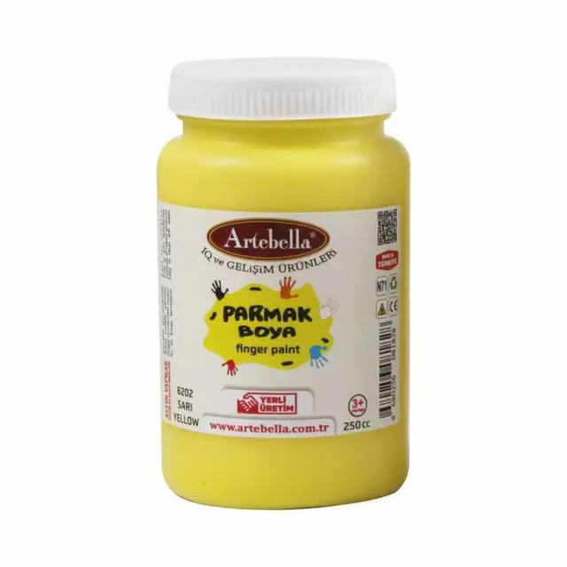 Artebella Δακτυλομπογιά - 8202 Yellow - 250ml