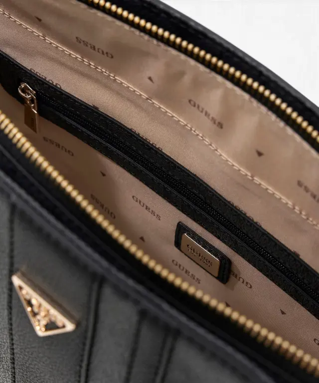 Guess - Γυναικεία Τσάντα Ώμου 'Noelle Shopper' HWSS9672250-CLO Ανθρακί 3