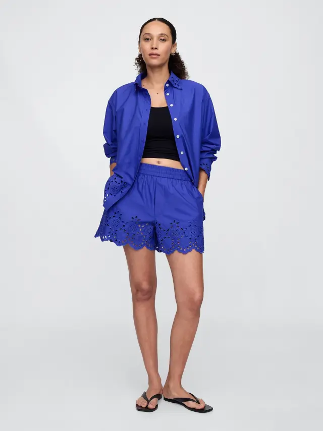 Κιπούρ Ποπλίνα Easy Σορτς dazzling blue 183949tc - XS