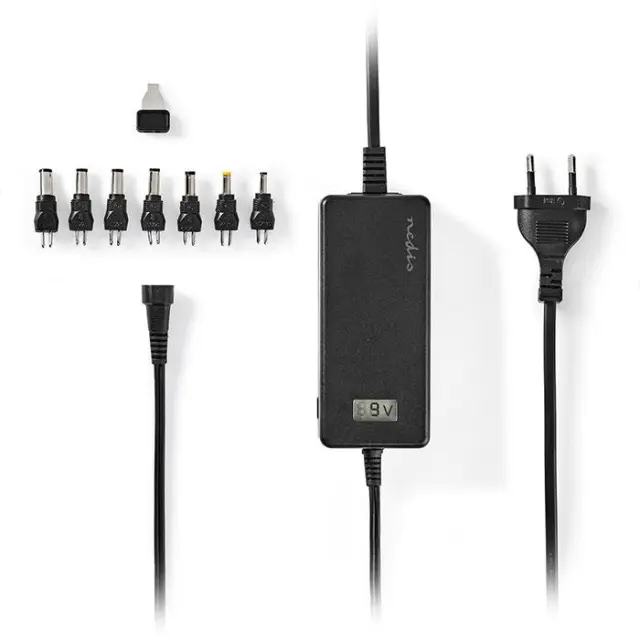 Universal τροφοδοτικό 36W switching με συμπαγή σχεδιασμό έξοδο 5-24V και οθόνη ένδειξης τάσης.