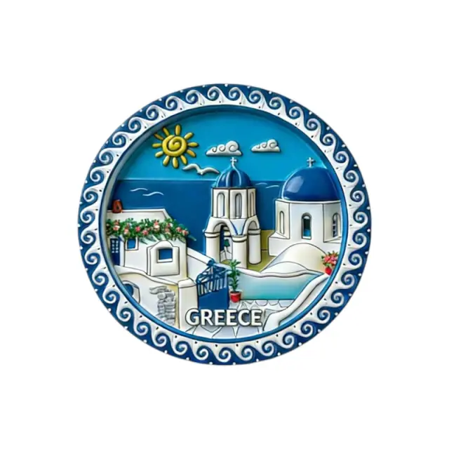 Tουριστικό μαγνητάκι Souvenir - Σετ 12pcs - Greece - 678541
