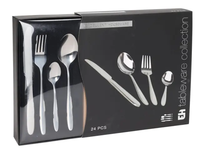 Σετ Μαχαιροπίρουνα Excellent Houseware σε ασημί απόχρωση - 24 τεμάχια CC4100960 2