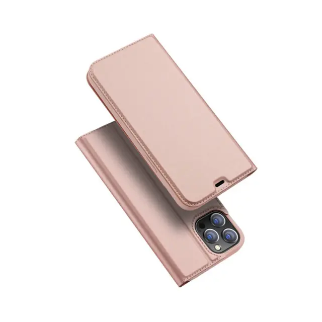 Dux Ducis Skin Pro Series Θήκη Book για Apple iPhone 11 Pro Max Ροζ Χρυσή