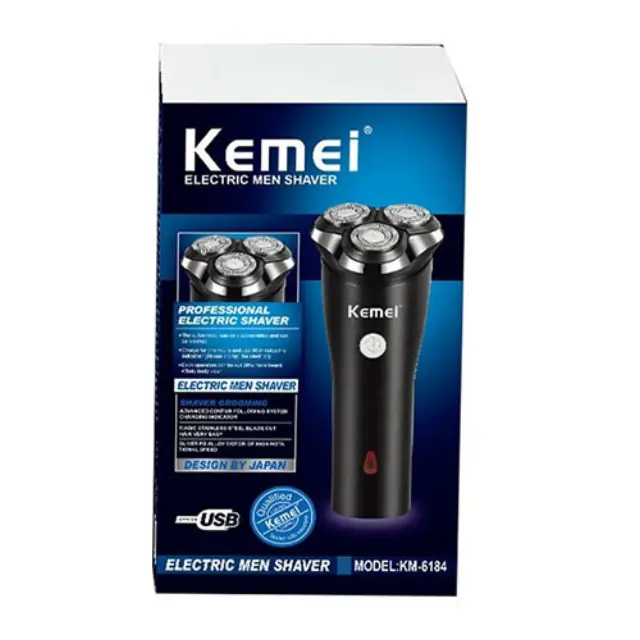 Kemei KM-6184 Ξυριστική Μηχανή Προσώπου Επαναφορτιζόμενη 2