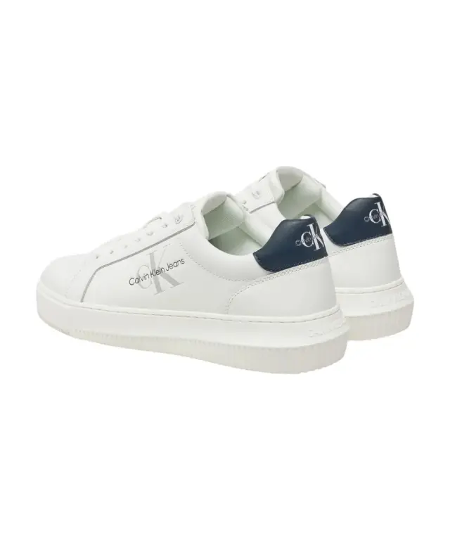 Calvin Klein - Cupsole Mono Lth Ανδρικά Chunky Sneakers YM0YM00681-YAF Λευκό 3