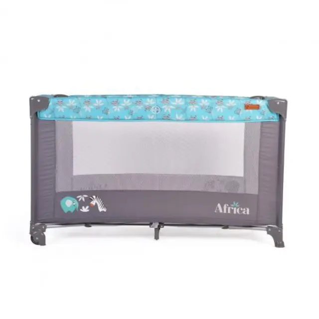 CANGAROO - Folding cot Africa turquoise - 3800146248253 3