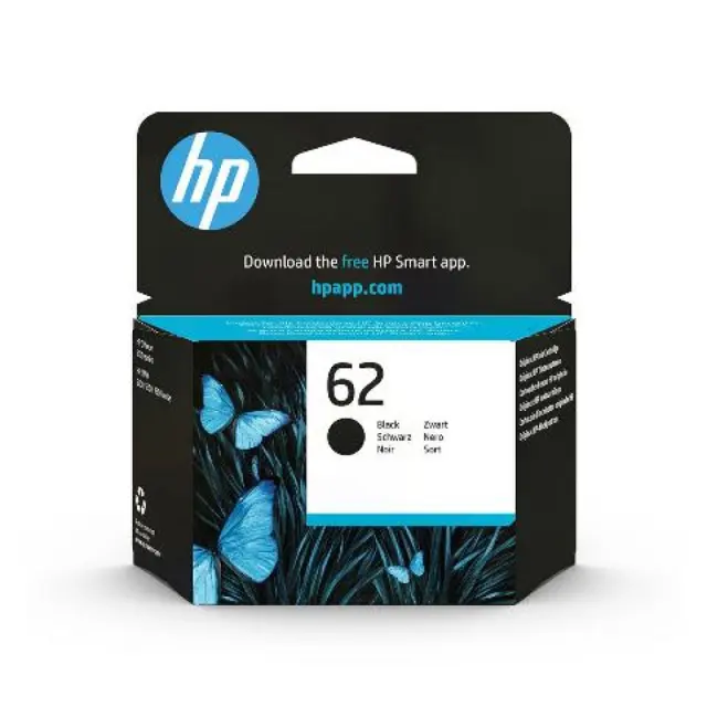 HP 62 Γνήσιο Μελάνι Εκτυπωτή InkJet Μαύρο (C2P04AE)