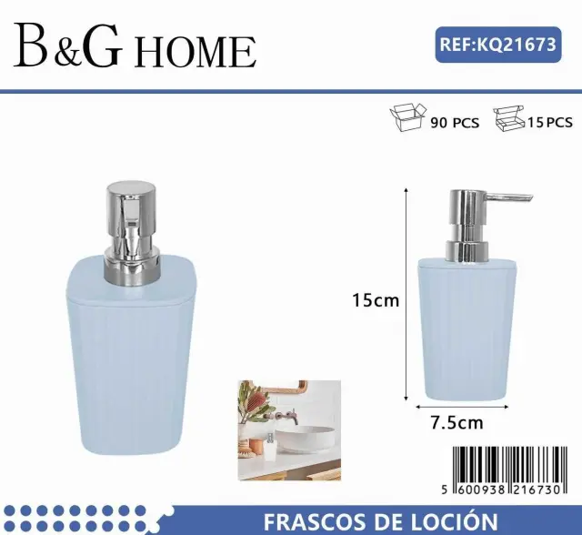Θήκες κρεμοσάπουνου Dispenser πλαστικές - Σετ 5pcs - Light Blue - 21673 2