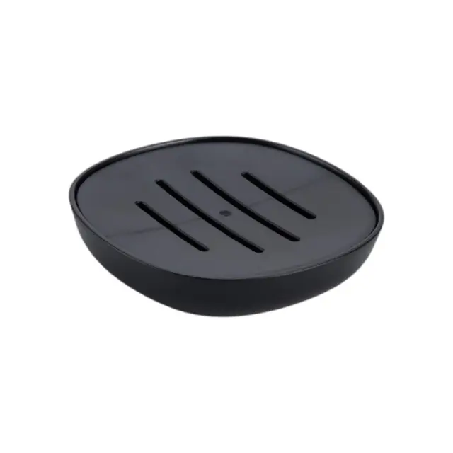 Σαπουνοθήκες μπάνιου πλαστικές - Σετ 9pcs - Black - 21772