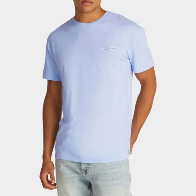 Tommy Hilfiger - Ανδρικό T-shirt b Reg Graphic Slub Ext Regular Fit DM0DM21303-C3Q Γαλάζιο - S