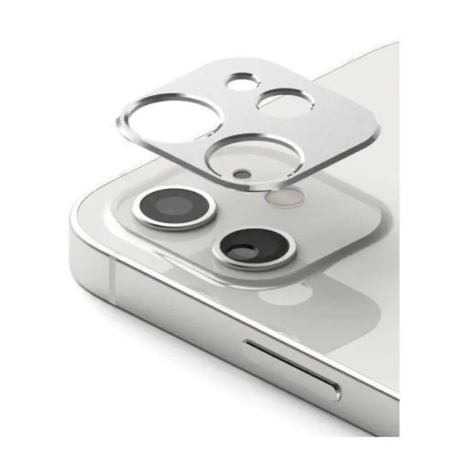 Tempered Glass Full Face Ringke Styling για Τζαμάκι Κάμερας Apple iPhone 12 mini Ασημί (1 τεμ.) N57565