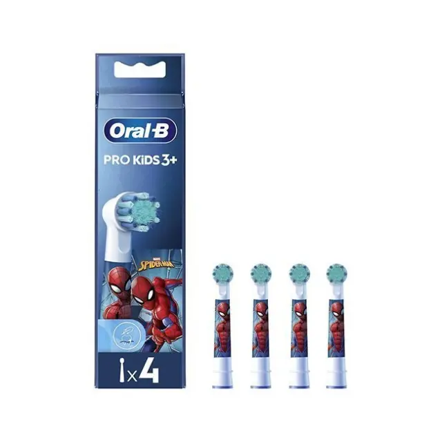 Oral-B Ανταλλακτικές Κεφαλές Ηλεκτρικής Οδοντόβουρτσας EB10S Spiderman 4pcs